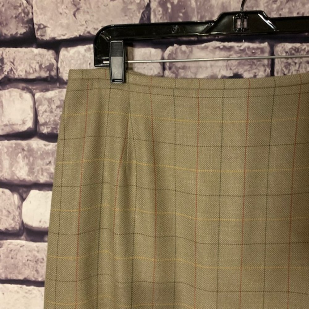 Evan Picone Window Pane Pattern Skirt Size 12 - image 3